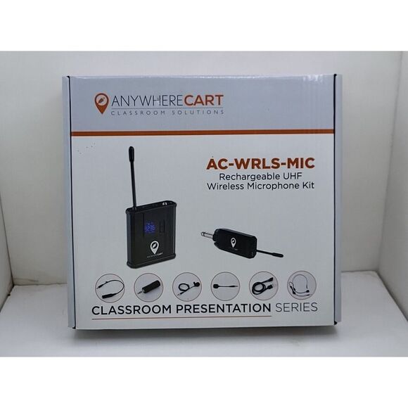 Anywhere Cart AC-WRLS-MIC‎ Rechargeable Wireless Microphone Kit - Picture 1 of 8